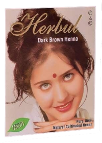 Хна для волос Herbul Dark Brown ТЁМНО-КОРИЧНЕВАЯ