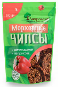 Морковные чипсы с ламинарией и паприкой
